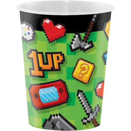 Creative Converting Video Game Party Favor Cup, 16oz, 12PK 336675